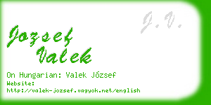 jozsef valek business card